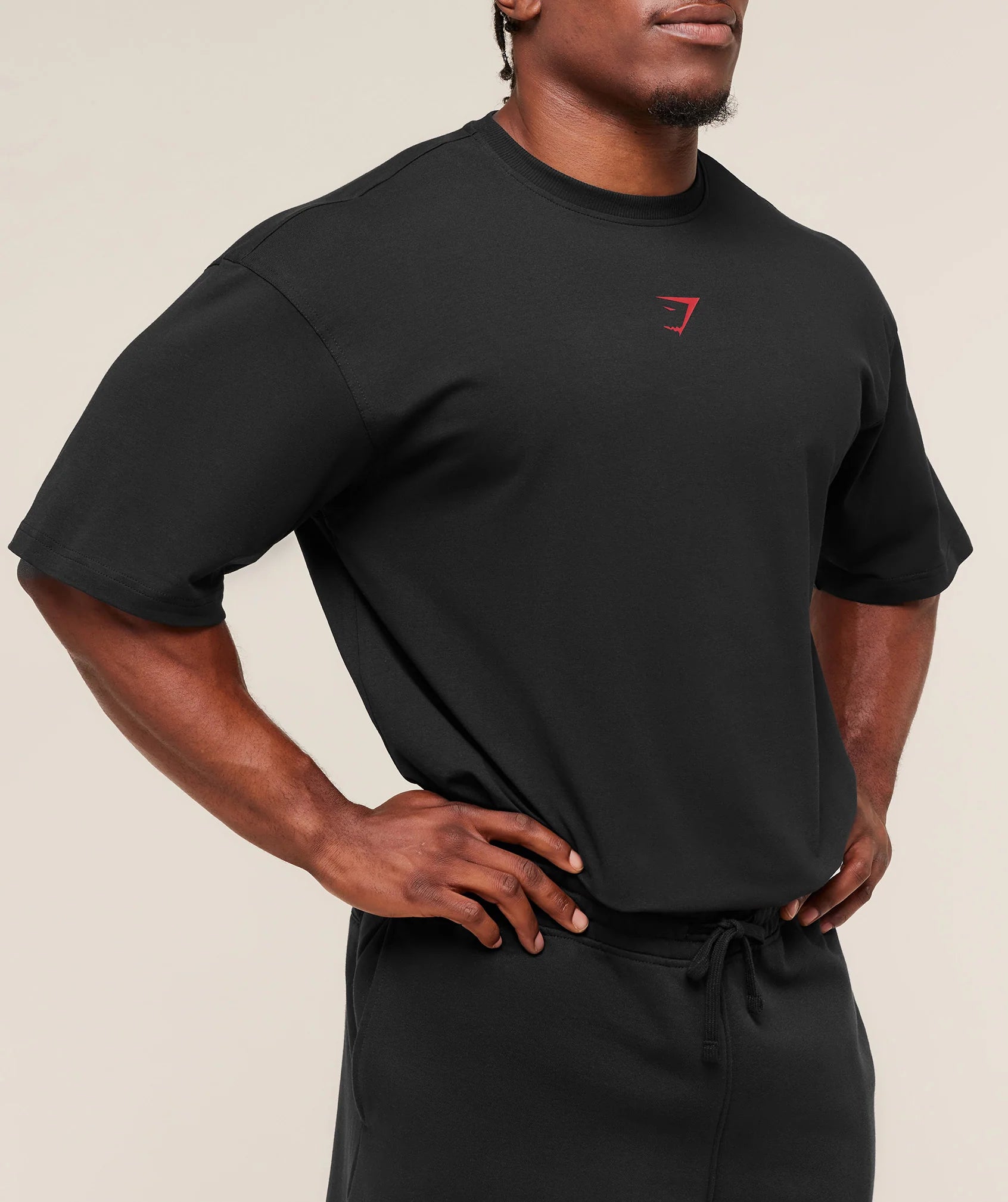 POWER T-SHIRT - Black/Conditioning Red